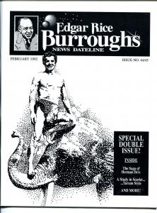 Edgar Rice Burroughs News Dateline #44/45 1992-Tarzan-new format issue-VF