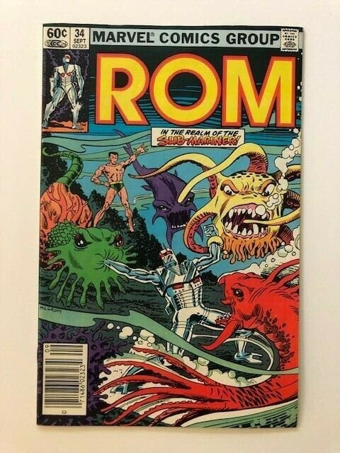 MARVEL ROM Spaceknight #34 Sub-Mariner  Newstand Variant VG/F (A65)