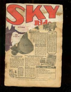 SKY RIDERS PULP-OCT 1930-AIR ADVENTURE STORIES-ADM BYRD P/FR