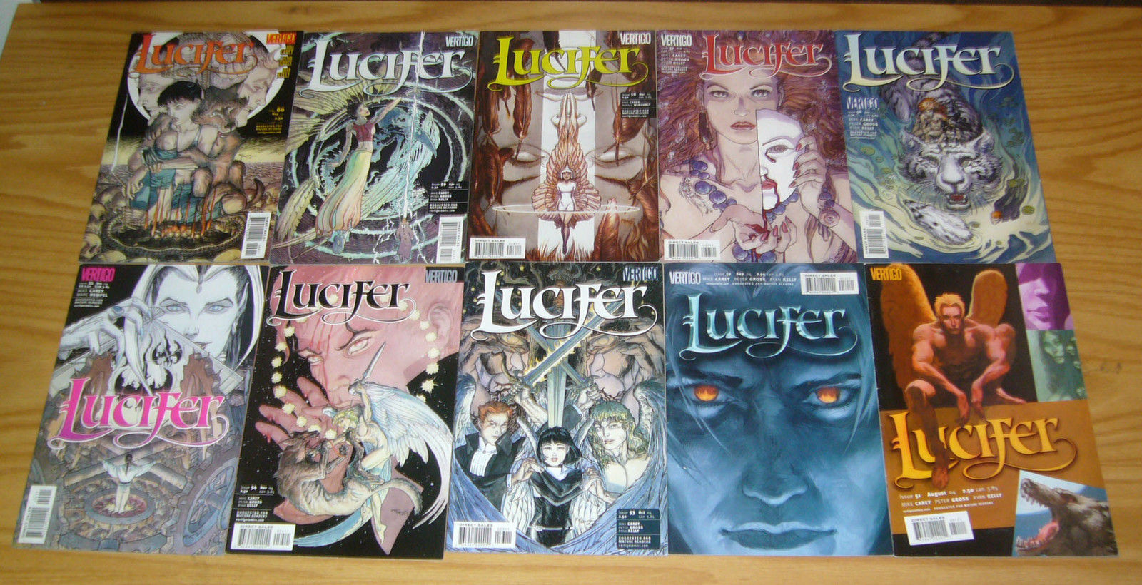 Lucifer #1-75 VF/NM complete series + sandman presents 1-3 + nirvana