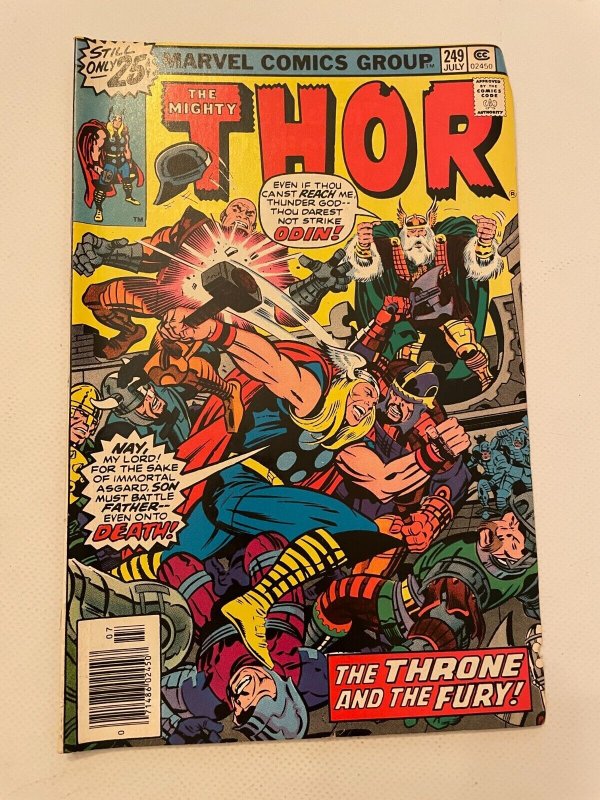 The Mighty Thor # 249 FN Marvel Comic Book Loki Sif Asgard Odin 30 LI2
