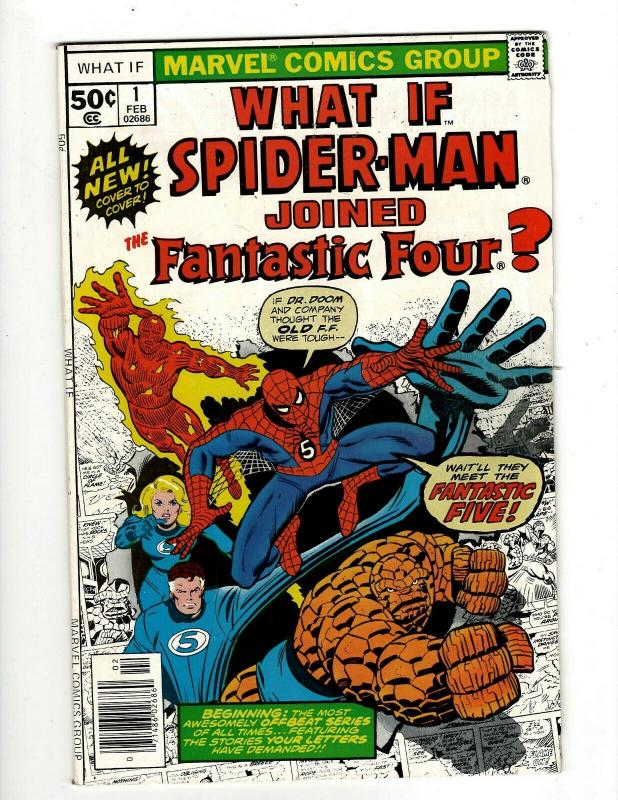 What If? #1 FN+ Marvel Comic Book Spider-Man Fantastic Four Avengers GK18