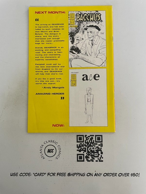 Deadface # 7 NM- 1st Print Harrier Comics New Wave Comic Book Ed Campbell 5 J894