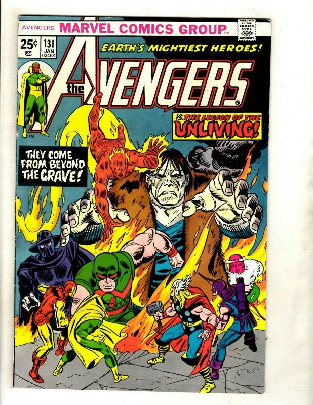 Lot Of 5 Avengers Marvel Comics # 127 128 129 130 131 Thor Hulk Iron Man GK2