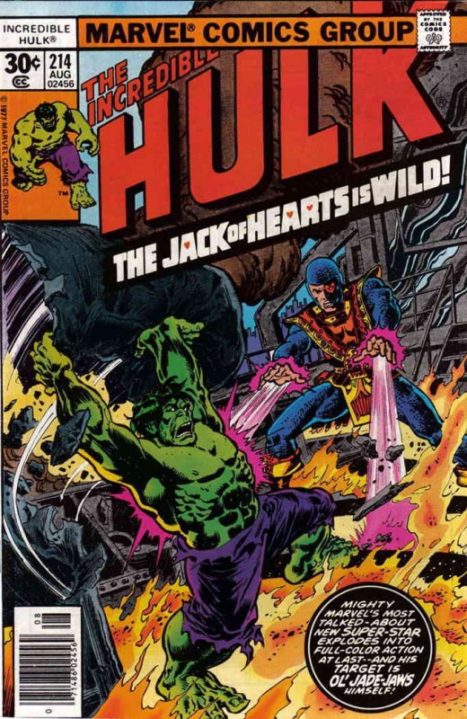 Incredible Hulk, The #214 FN ; Marvel | Jack of Hearts Len Wein