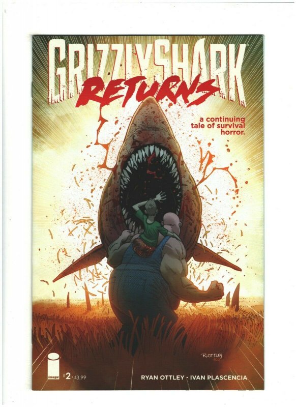 GrizzlyShark #2 NM- 9.2 Image Comics 2016 Ryan Ottley Grizzlyshark Returns