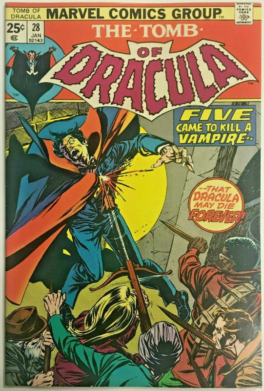 TOMB OF DRACULA#28 VF 1975 MARVEL BRONZE AGE COMICS