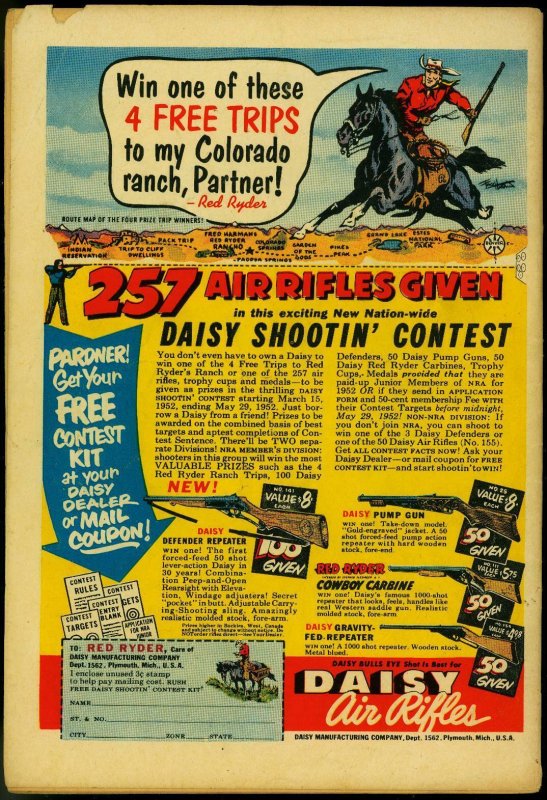 LEADING SCREEN COMICS #55 1952-DC COMIC-PETER PORKCHOPS FN