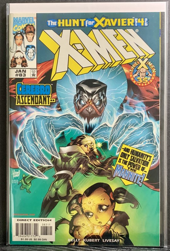 X-Men #83 (1999) Adam Kubert Cerebro Cover