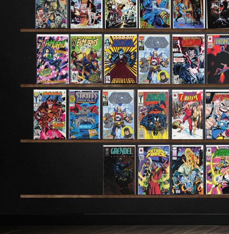 Huge Lot 150+ Comics with Darkhawk, Eternal Warrior, Bloodshot & More!