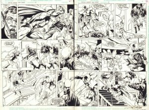 Justice League Task Force #12 pgs. 6 & 7 - Hour Man vs. Nazis art by Sal Velluto