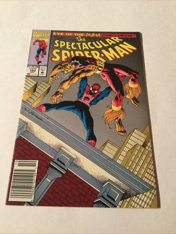 Spectacular Spider-Man 193 Nm Near Mint Newsstand Edition Marvel Comics 