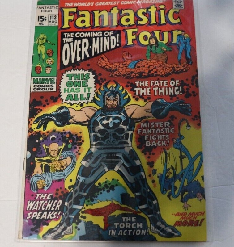 Fantastic Four # 113 1st Over-Mind Marvel Comics 