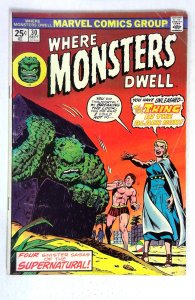 Where Monsters Dwell #30 The Thing Gil Kane (1974) Marvel VG
