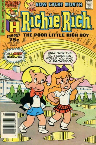 Richie Rich (1st Series) #227 (Newsstand) VF; Harvey | save on shipping - detail 