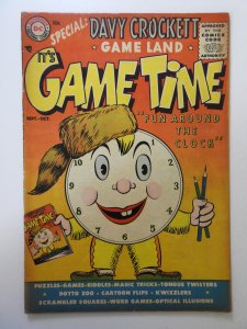 It's Gametime #1 (1955) GD/VG Condition 1 1/2 in spine split