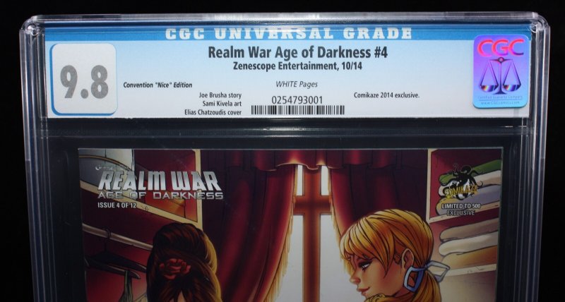 Realm War Age of Darkness #4 CGC (9.8) Comikaze 2014 Exclusive - 2014