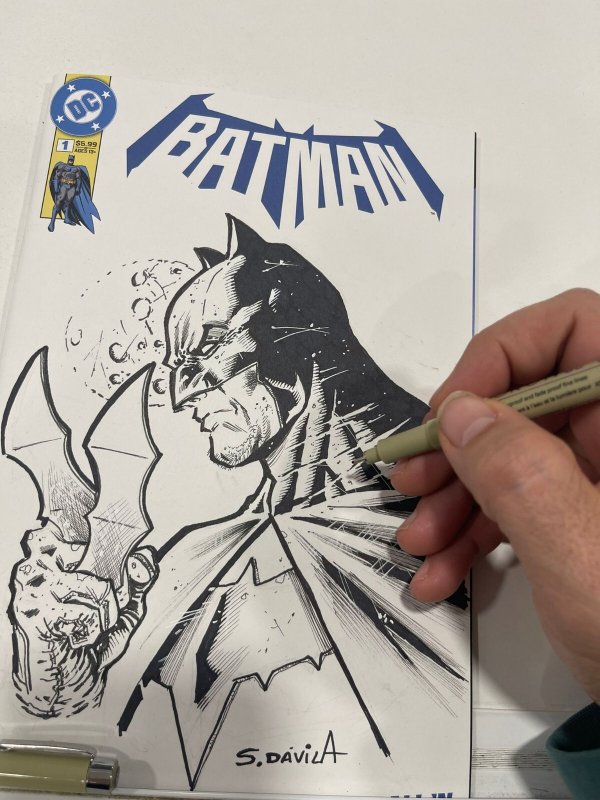 BATMAN #1 Original Sketch by Sergio Davila | DC Comics | Hand-Drawn Art - CGC SS