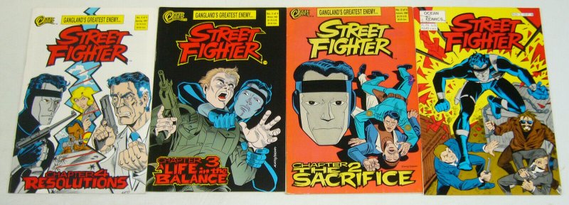 Street Fighter #1-4 complete series - early art by todd mcfarlane set 1986 2 3