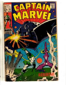 Captain Marvel # 11 VG Marvel Comic Book Avengers Kree Hulk Thor Iron Man RH1