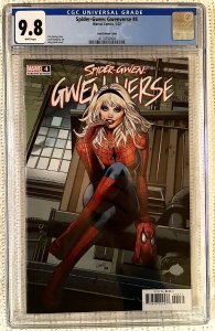 ?~HOT~MARVEL~SPIDER-GWEN:GWENVERSE #4~GREG LAND  VARIANT?CGC 9.8?~HOT~?