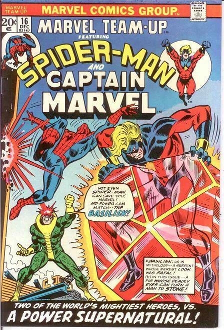 MARVEL TEAM UP 16 VF CAPTAIN MARVEL  (Inked) COMICS BOOK