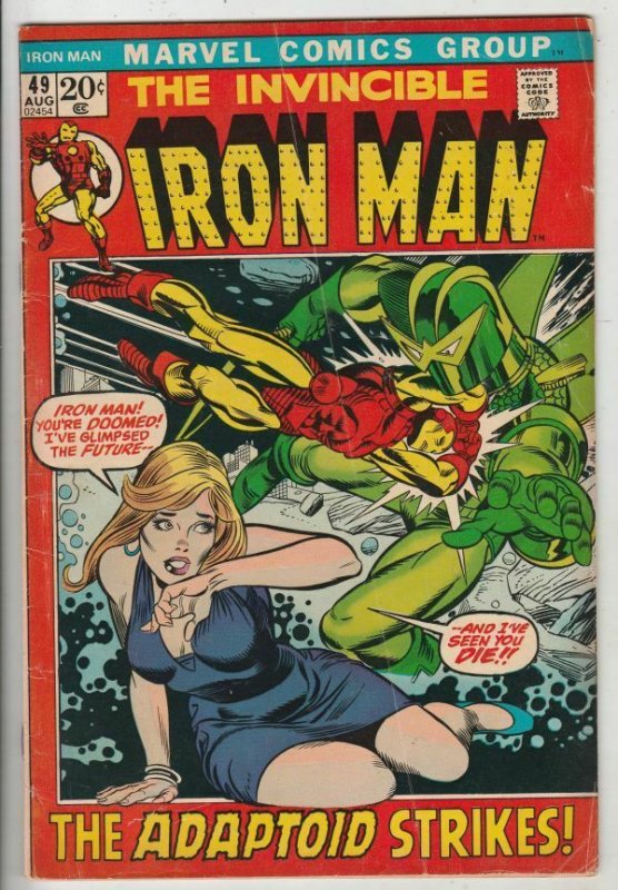 Iron Man # 49 Strict FN/VF Appearance The Adaptoid!