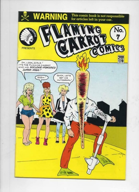 FLAMING CARROT #7, FN+, Zany Funny, Bob Burden, 1984 1985, more FC in store