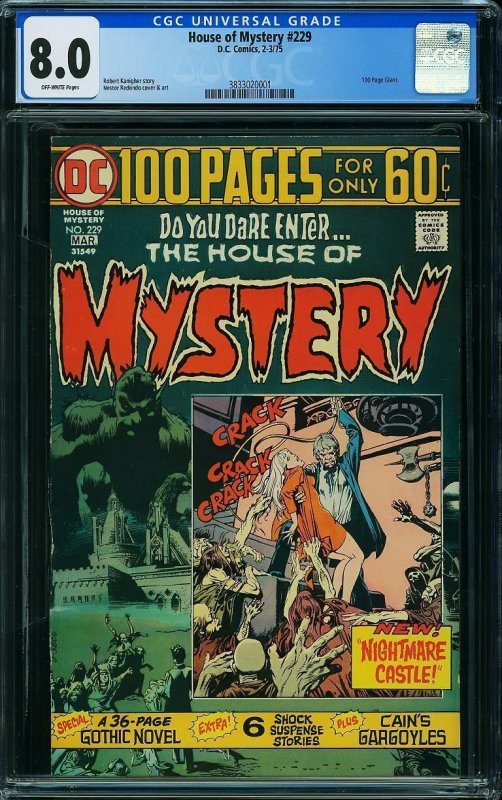 House of Mystery #229 (1975) CGC 8.0 VF
