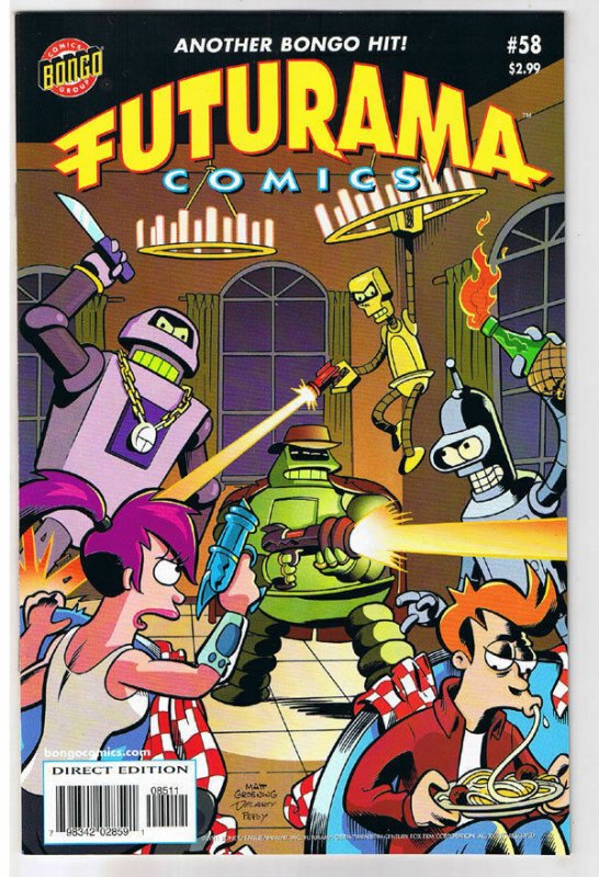 FUTURAMA #58, NM, Bongo, Fry, Bender, Leela, Professor Farnsworth, more in store