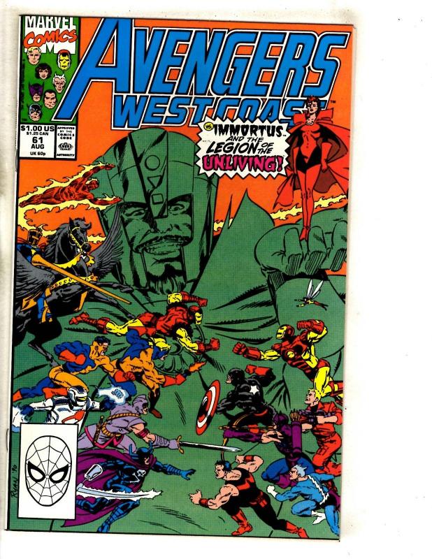 10 West Coast Avengers Marvel Comic Books # 53 54 55 56 57 58 59 60 61 62 DB3