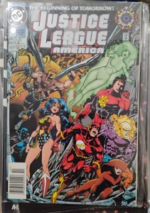 JUSTICE LEAGUE AMERICA  #0 1994 DC COMICS ZERO HOUR NEWSTAND BARCODE VAR