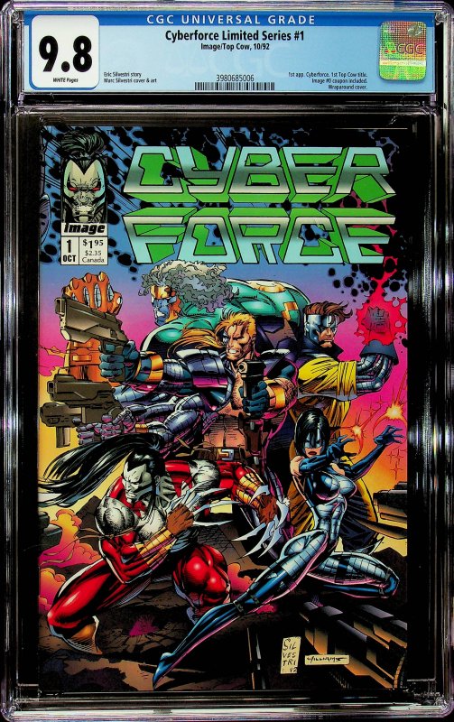 Cyber Force #1 (1992) - CGC 9.8 Cert#3980685006