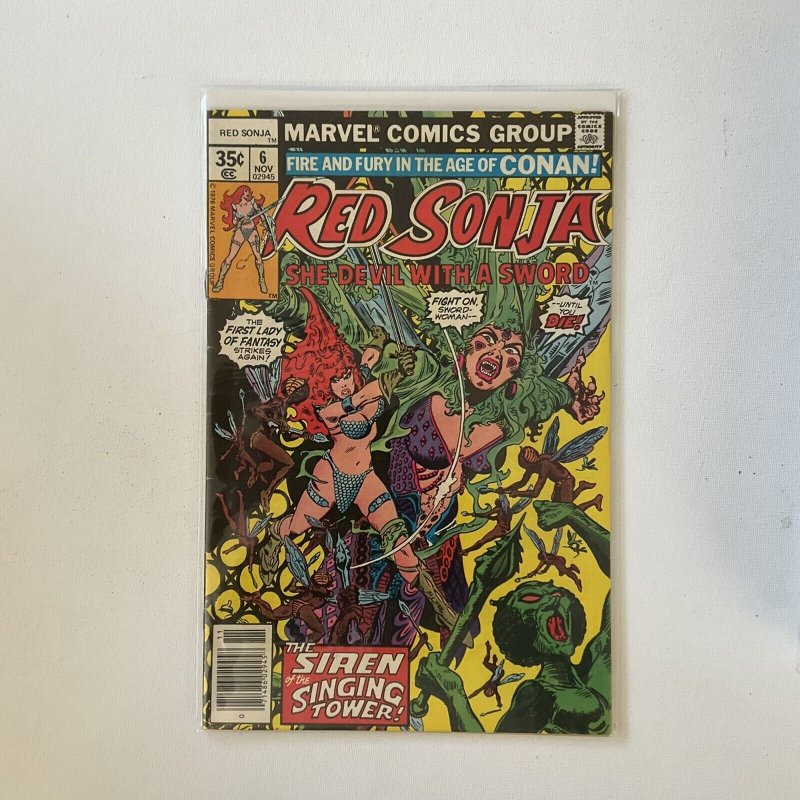 Red Sonja She-Devil With A Sword 6 Fine Fn 6.0 Marvel 1976