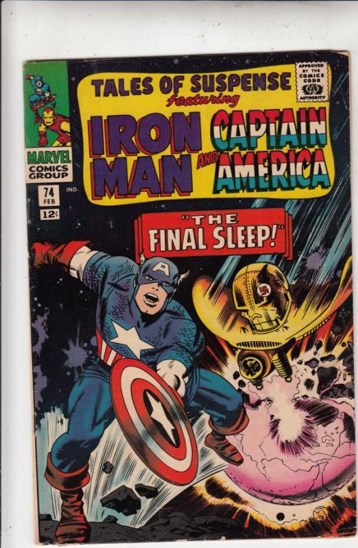 Tales of Suspense #74 (Feb-66) VG/FN Mid-Grade Iron Man, Captain America