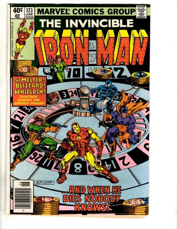 5 Iron Man Marvel Comic Books # 107 110 115 117 123 Avengers Hulk Thor CR41