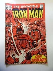 Iron Man #13 (1969) VG Condition moisture stains