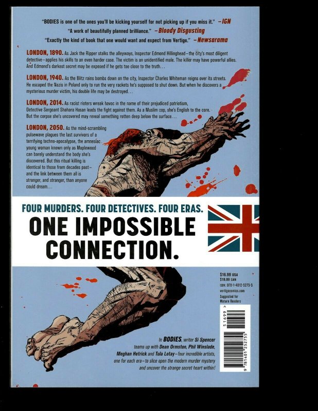 Bodies Vertigo Comic Book TPB Graphic Novel British Murder Mystery J400