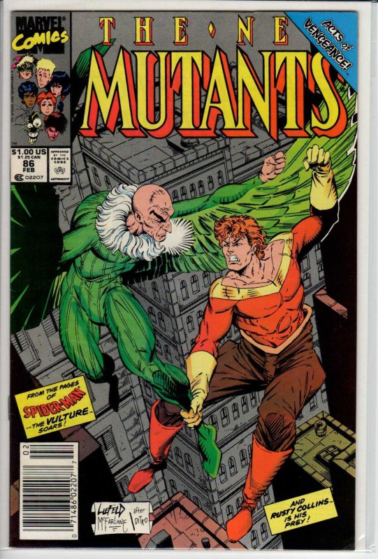 The New Mutants #86 Newsstand Edition (1990) 7.5 VF-