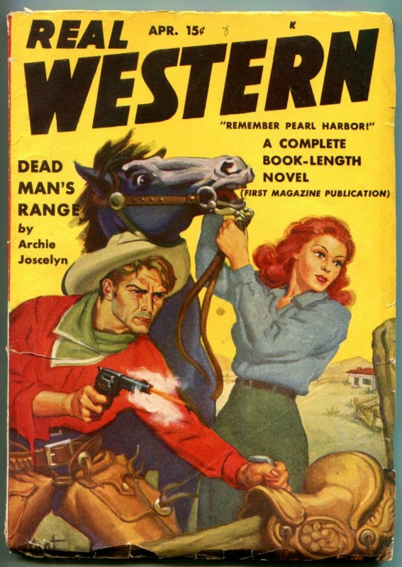 Real Western Pulp April 1942- Archie Joselyn- Stephen Payne VG+