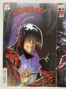 CARNAGE #3 2022 CVR A + 1:25 LIM VARIANT MARVEL COMICS NM IN-HAND SHIPS NOW!