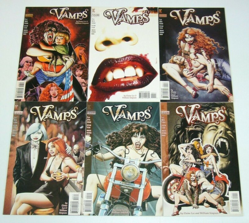 Vamps #1-6 VF/NM complete series - bad girl vampires - brian