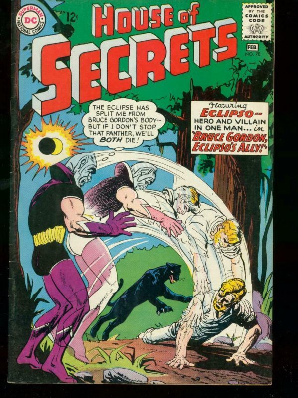 HOUSE OF SECRETS #70 1965 DC COMICS ECLIPSO MARK MERLIN VF