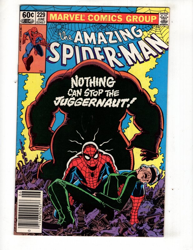 The Amazing Spider-Man #229 (1982) JUGGERNAUT Appearance    / ID#730
