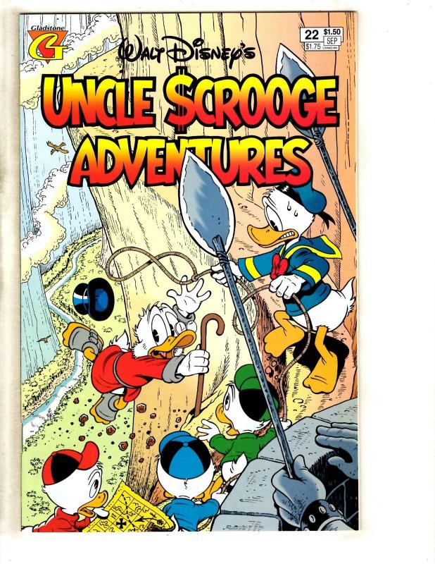 8 Uncle Scrooge Adventures Disney Comic Books # 2 13 14 18 22 25 26 27 J317