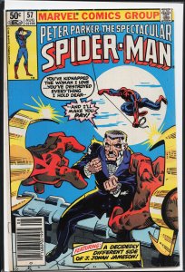 The Spectacular Spider-Man #57 Newsstand Edition (1981) Spider-Man