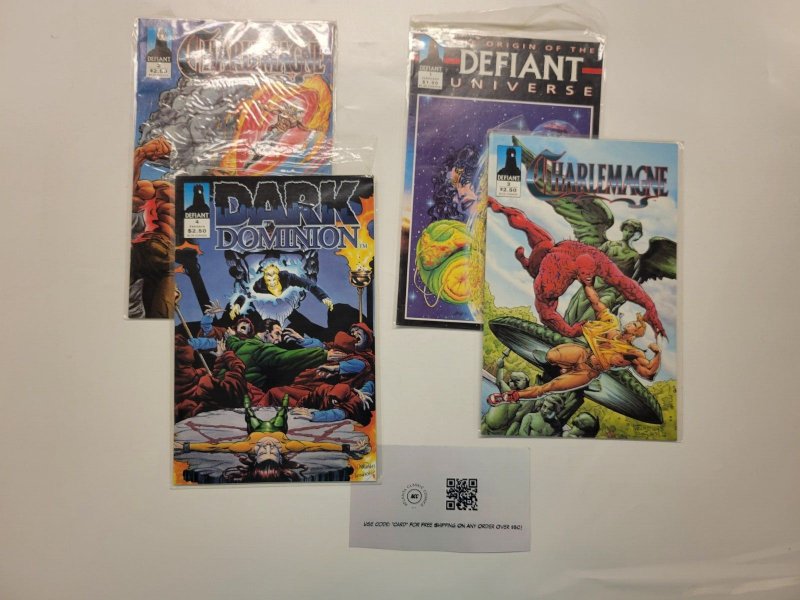 4 Defiant Comics #2 3 Charlemange #4 Defiant Universe #4 Dark Dominion 82 LP4