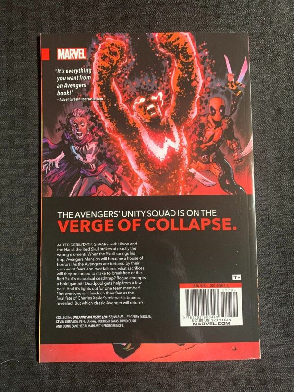 2017 UNCANNY AVENGERS Volume 4 Red Skull SC TPB VF- 7.5 1st Marvel Comics