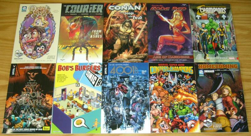 Wholesale lot of (100) TPBs - marvel/dc/more  spider-man blue - (value: $1,609)