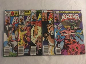 KA-ZAR THE SAVAGE #3, 5, 6, 8, 9